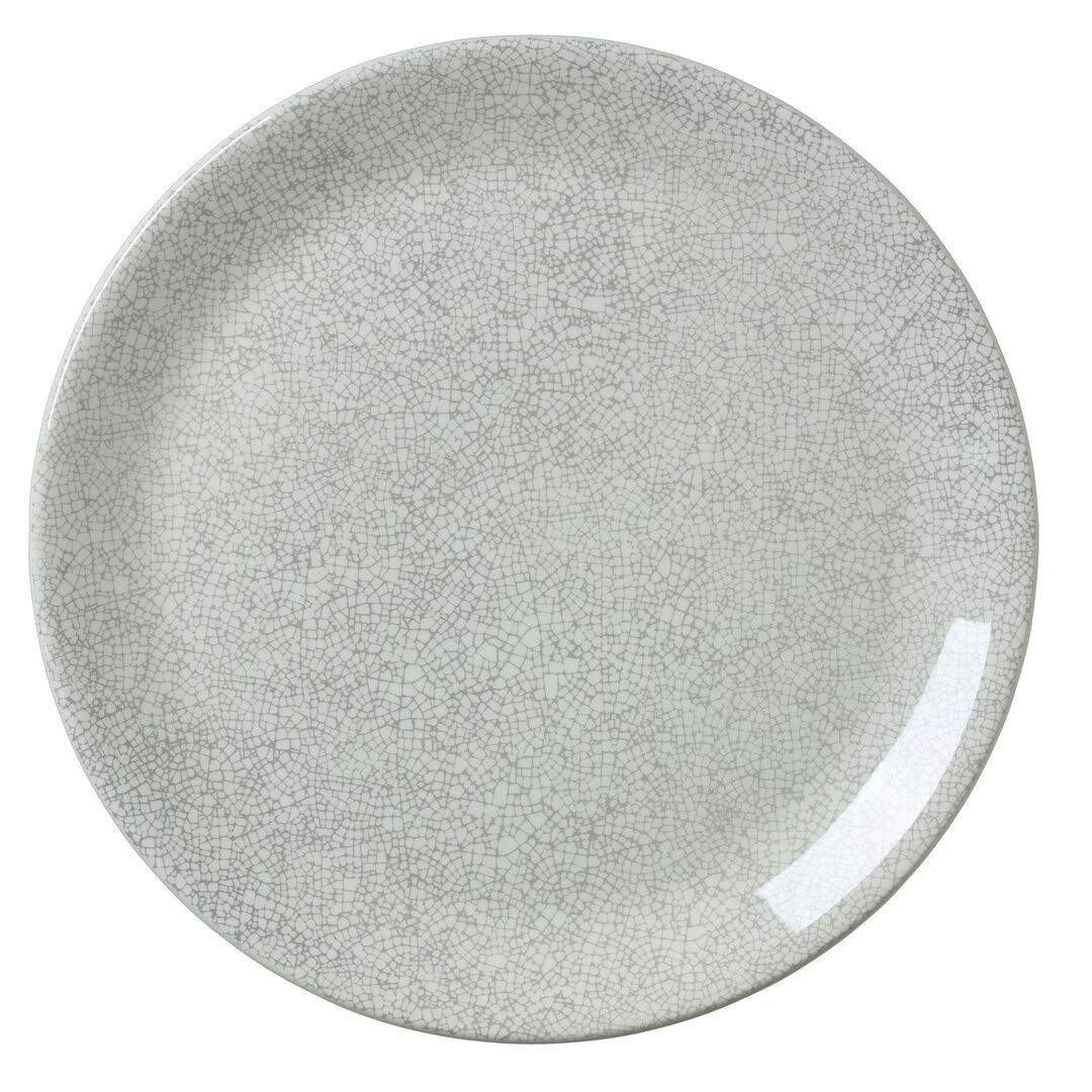 Ink Crackle Grey Coupe Plate 20.25cm (8") - Pack 12