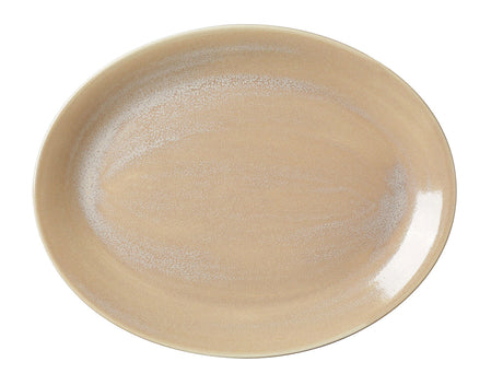 Revolution Sandstone Oval Coupe Plate 34.25cm (13 1/2") - Pack 12