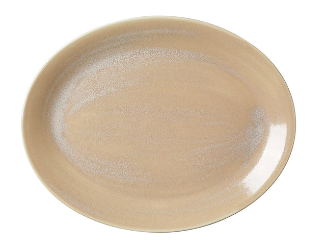 Revolution Sandstone Oval Coupe Plate 34.25cm (13 1/2") - Pack 12