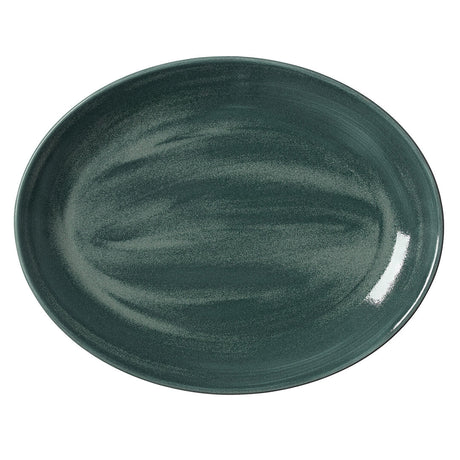 Revolution Jade Oval Coupe Plate 34.25cm (13 1/2") - Pack 12