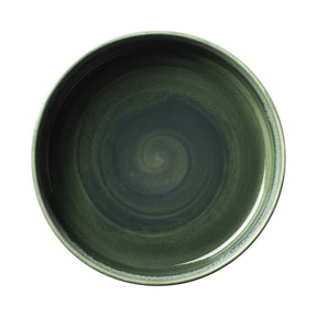 Aurora Vesuvius Burnt Emerald Round Stacking Tray 20.25cm (8") - Pack 12