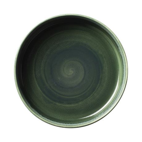 Aurora Vesuvius Burnt Emerald Round Stacking Tray 20.25cm (8") - Pack 12