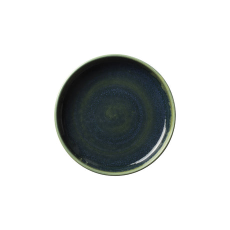 Aurora Vesuvius Burnt Emerald Round Stacking Tray 14cm (5 1/2") - Pack 12