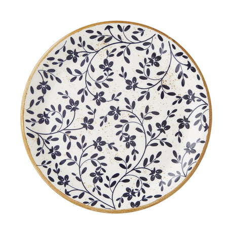 Flora Blue Coupe Plate 25.25cm (10") - Pack 12