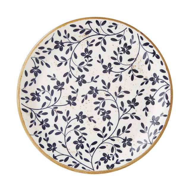 Flora Blue Coupe Plate 25.25cm (10") - Pack 12