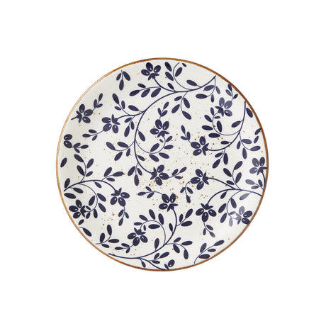 Flora Blue Coupe Plate 20.25cm (8") - Pack 12