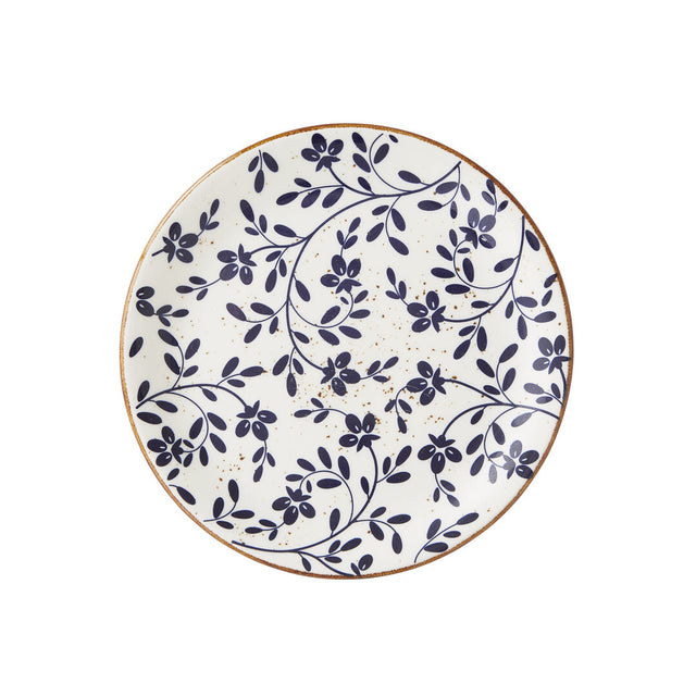 Flora Blue Coupe Plate 20.25cm (8") - Pack 12