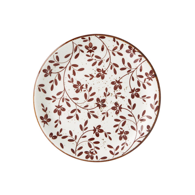 Flora Brown Coupe Plate 20.25cm (8") - Pack 12