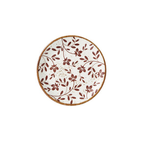 Flora Brown Coupe Plate 15.25cm (6") - Pack 12