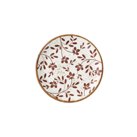 Flora Brown Coupe Plate 15.25cm (6") - Pack 12
