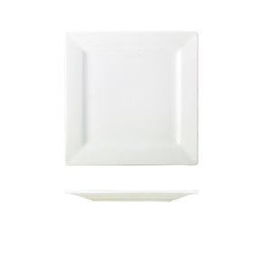 Genware Porcelain Square Plate 21cm/ 8.25"