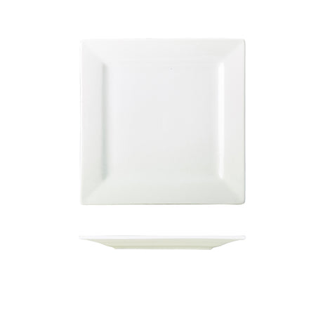 Genware Porcelain Square Plate 21cm/ 8.25"