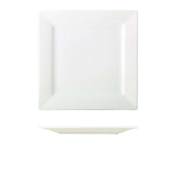 Genware Porcelain Square Plate 26cm/ 10.25"