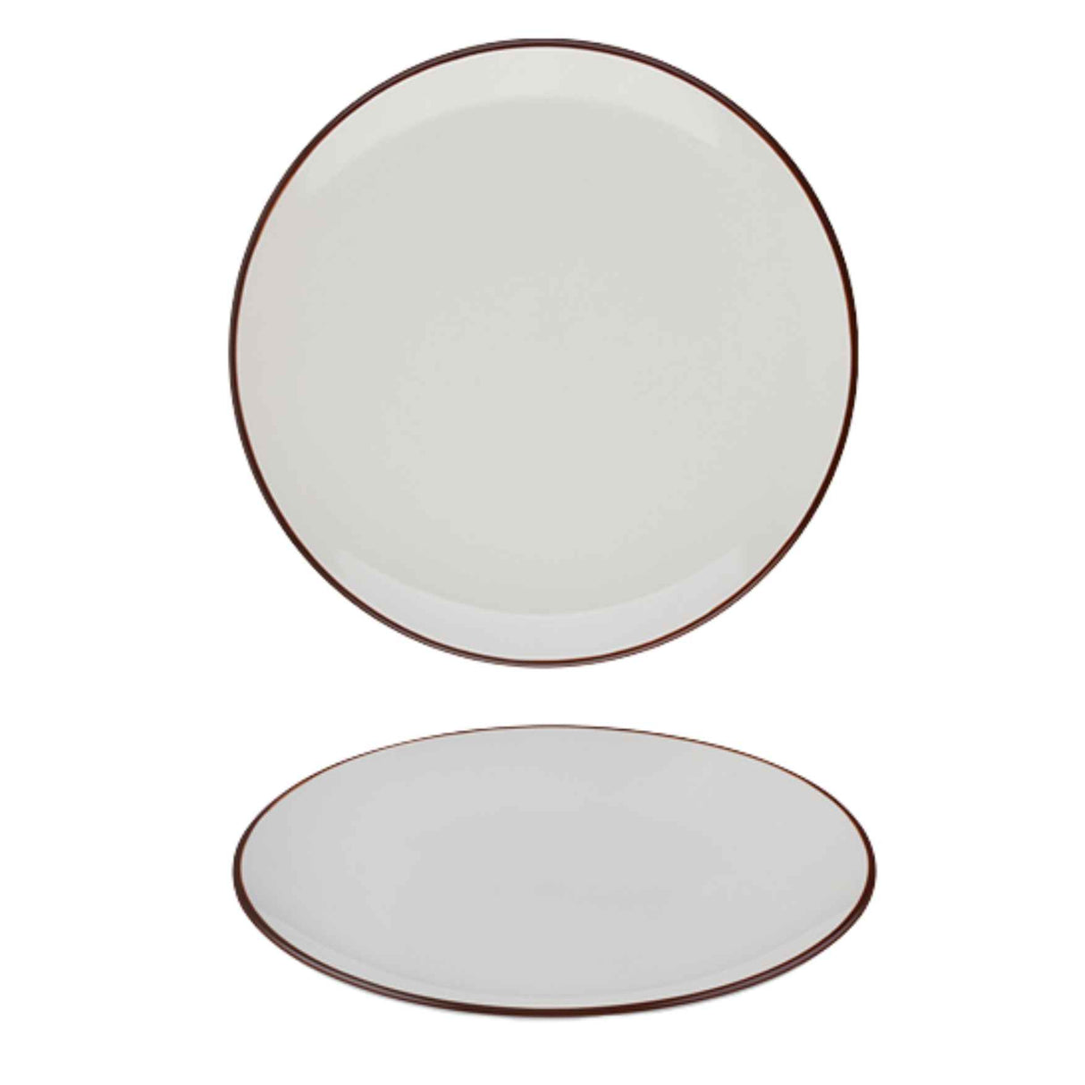 Modest Brown Coupe Plate 28.5cm / 11.25" - Pack 12