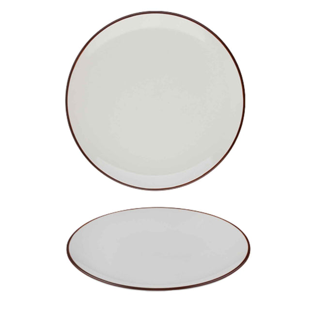Modest Brown Coupe Plate 28.5cm / 11.25" - Pack 12