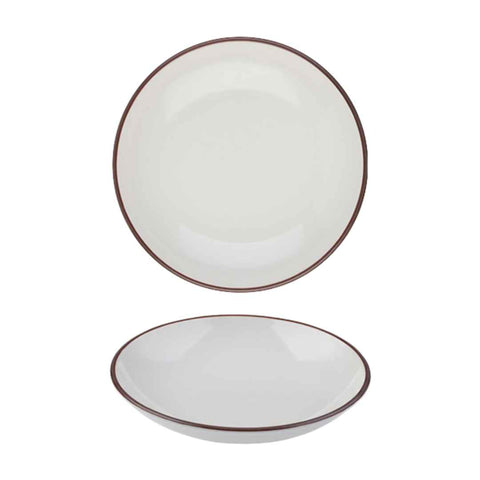 Modest Brown Coupe Bowl 25cm / 9.75"  1140ml / 40oz - Pack 12