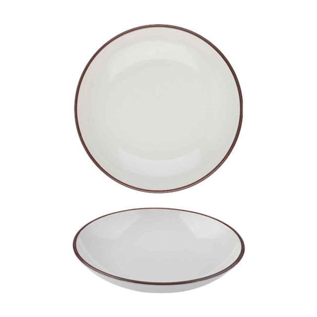 Modest Brown Coupe Bowl 25cm / 9.75"  1140ml / 40oz - Pack 12