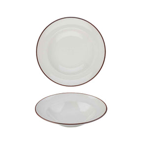 Modest Brown Pasta Plate 25cm / 9.75"  420ml /  17.75oz - Pack 12