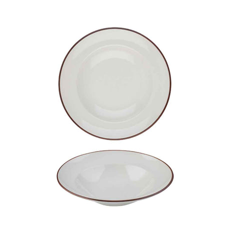 Modest Brown Pasta Plate 25cm / 9.75"  420ml /  17.75oz - Pack 12