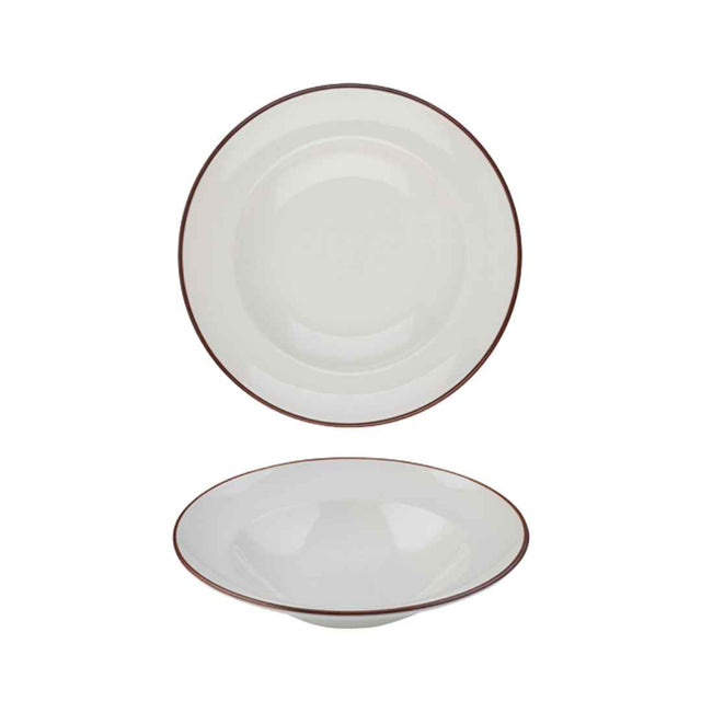 Modest Brown Pasta Plate 25cm / 9.75"  420ml /  17.75oz - Pack 12