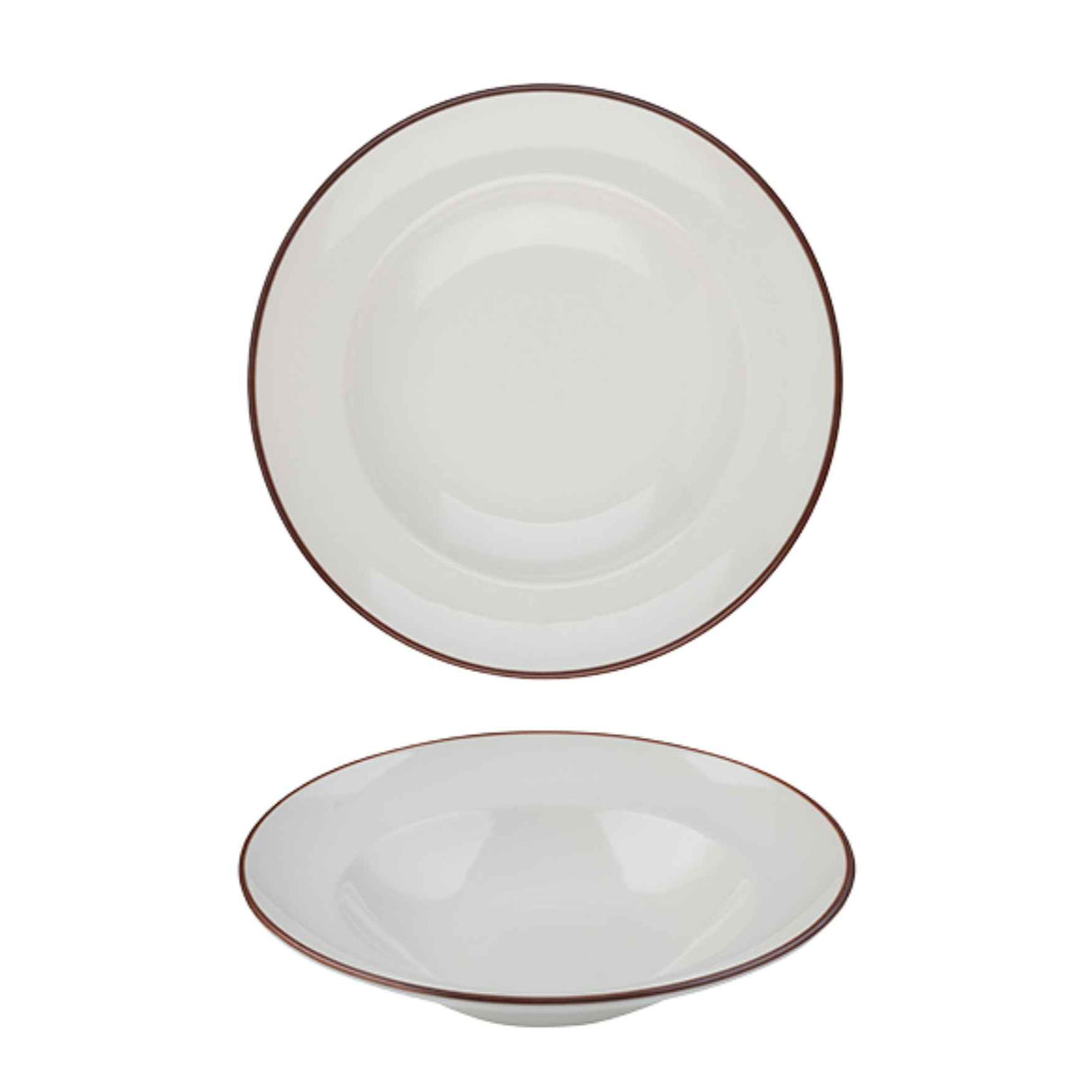 Modest Brown Pasta Plate 28cm / 11"  560ml / 19.75oz - Pack 6