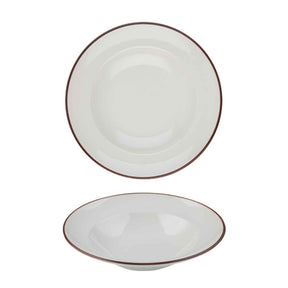 Modest Brown Pasta Plate 28cm / 11"  560ml / 19.75oz - Pack 6