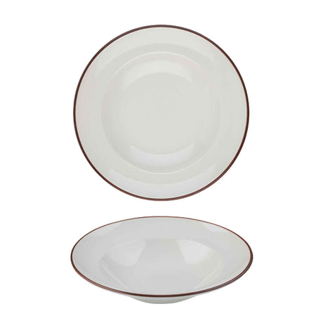 Modest Brown Pasta Plate 28cm / 11"  560ml / 19.75oz - Pack 6
