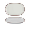 Modest Brown Oval Platter 28 x 18cm / 11" x 7" - Pack 6
