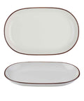 Modest Brown Oval Platter 33 x 21cm / 13" x 8.25" - Pack 6