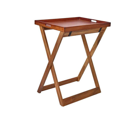 GenWare Acacia Wood Butler Tray Stand- Pack 1