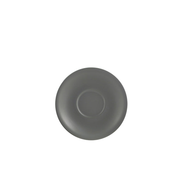 Genware Porcelain Matt Grey Saucer 13.5cm/ 5.25"