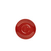 Genware Porcelain Red Saucer 13.5cm/ 5.25"