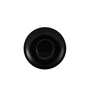 Genware Porcelain Matt Black Saucer 16cm/ 6.25"