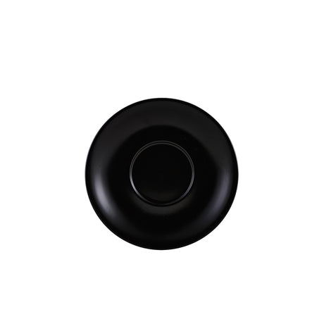 Genware Porcelain Matt Black Saucer 16cm/ 6.25"