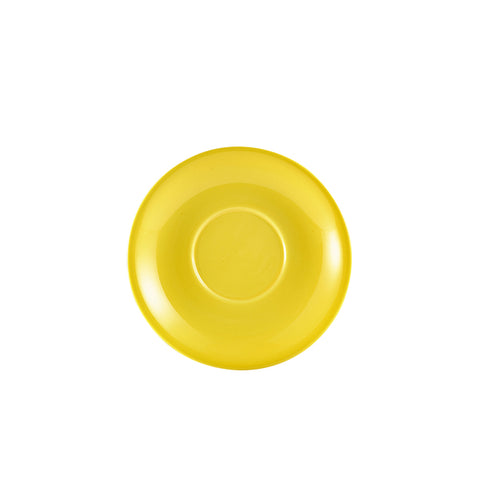 Genware Porcelain Yellow Saucer 16cm