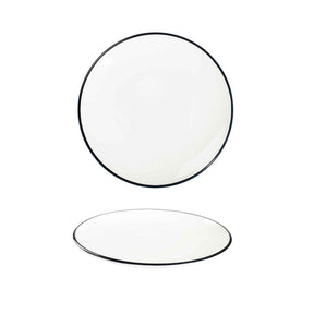 Modest Black Coupe Plate 17cm / 6.25" - Pack 12