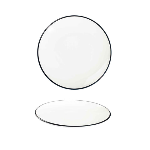 Modest Black Coupe Plate 17cm / 6.25" - Pack 12