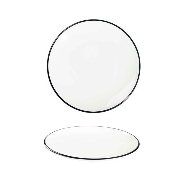 Modest Black Coupe Plate 17cm / 6.25" - Pack 12
