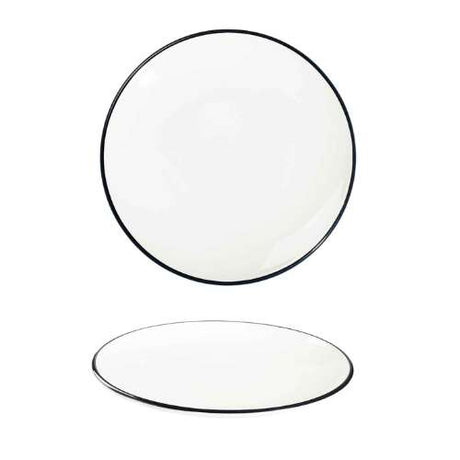 Modest Black Coupe Plate 25cm / 9.75"" - Pack 12
