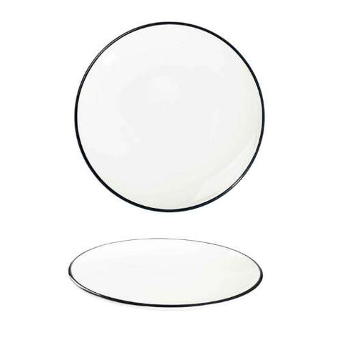 Modest Black Coupe Plate 25cm / 9.75"" - Pack 12