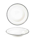 Modest Black Pasta Plate 25cm / 9.75"  420ml /  17.75oz - Pack 12