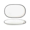 Modest Black Oval Platter 28 x 18cm / 11" x 7" - Pack 6