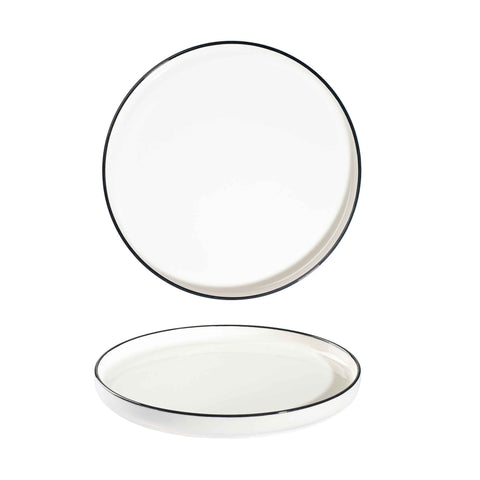 Modest Black Signature Plate 21cm / 8.25" - Pack 6