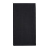 Black textured rectangular object on a white background