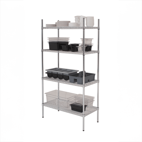 GenWare 4 Tier Wire Racking 152 x 45 x 183cm