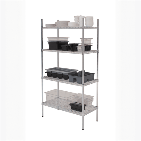 GenWare 4 Tier Wire Racking 183 x 45 x 183cm