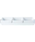 Square Shaped Set of 3 Bowls & Tray 29x9cm/11.5"x3.5"