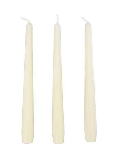 Taper Candles - Ivory - 100 Pack
