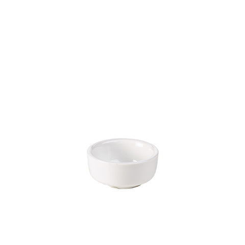 Genware Porcelain Butter Pat 6.5cm/  2.5"