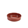 Genware Porcelain Terracotta Round Dish 13cm/ 5"